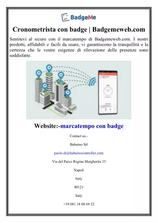 Cronometrista con badge  Badgemeweb.com