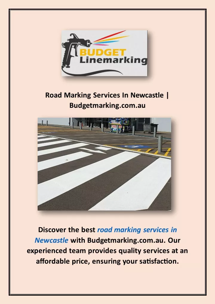 road marking services in newcastle budgetmarking