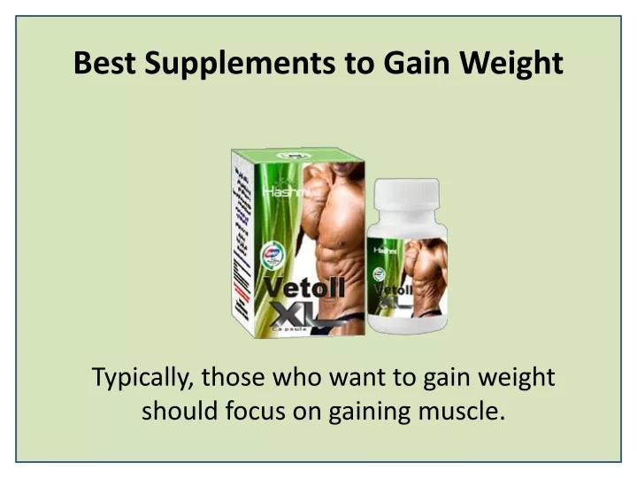 best supplements to gain weight