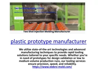 stebro-mold.com - Low volume injection molding, injection molding low volume, small run injection molding, 2K injection
