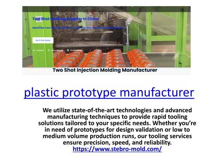 plastic prototype manufacturer