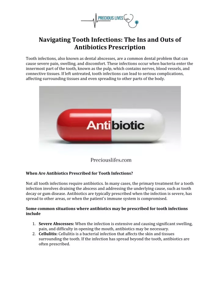 navigating tooth infections the ins and outs