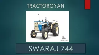 Swaraj 744 Price in India - Tractorgyan