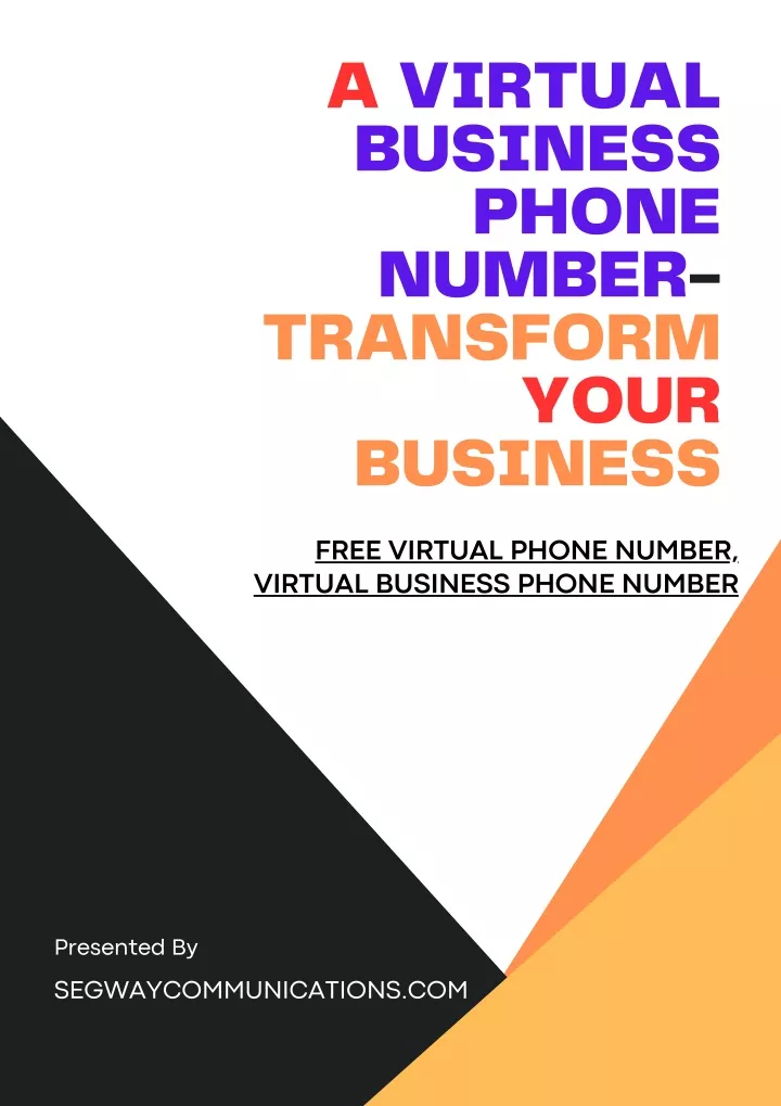a virtual business phone number transform