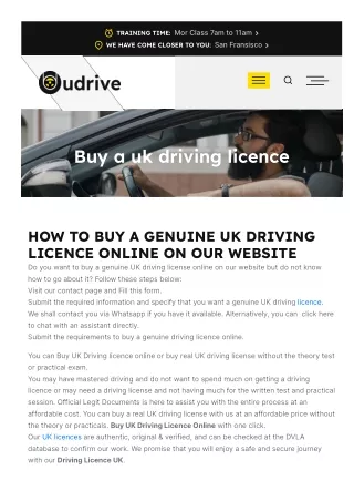 buy a uk driving licence