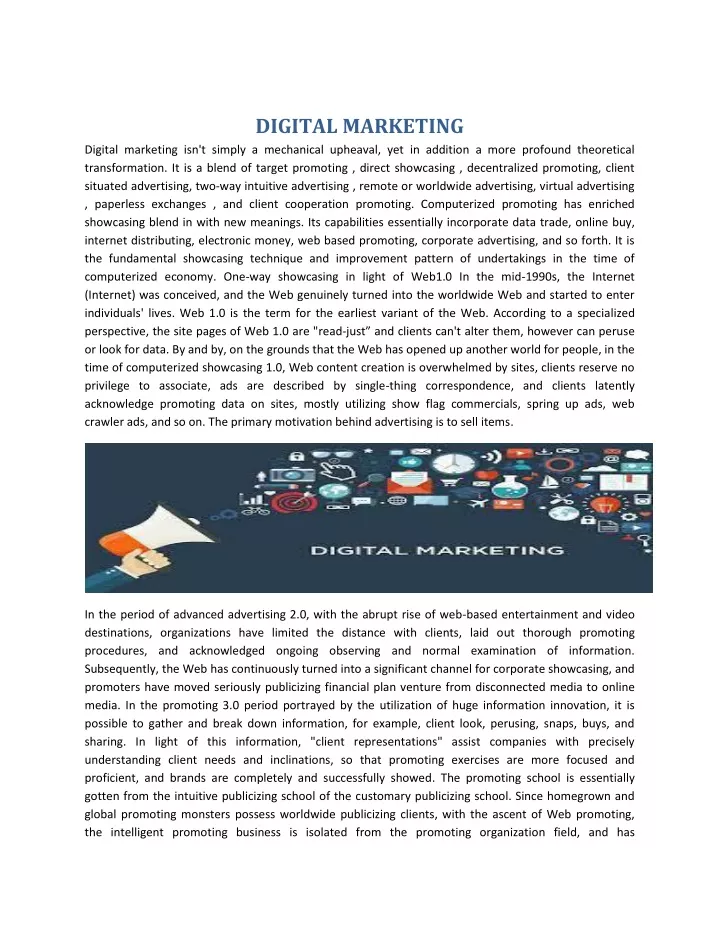 digital marketing