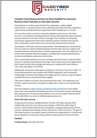 canadian cloud backup services are now available