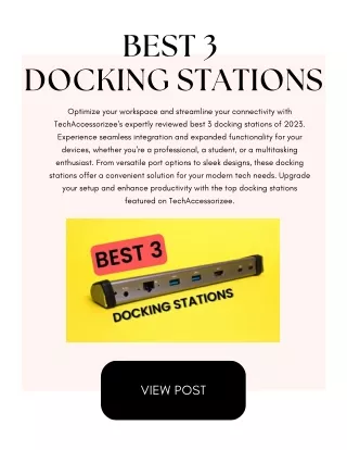 Best Docking Stations