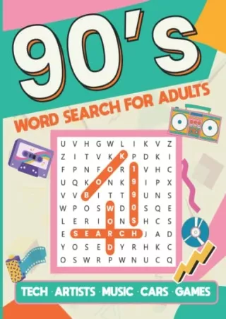Read ebook [PDF] 1990s word search for adults: 90s word search puzzle book for adults and 1990s lovers out there. Retro