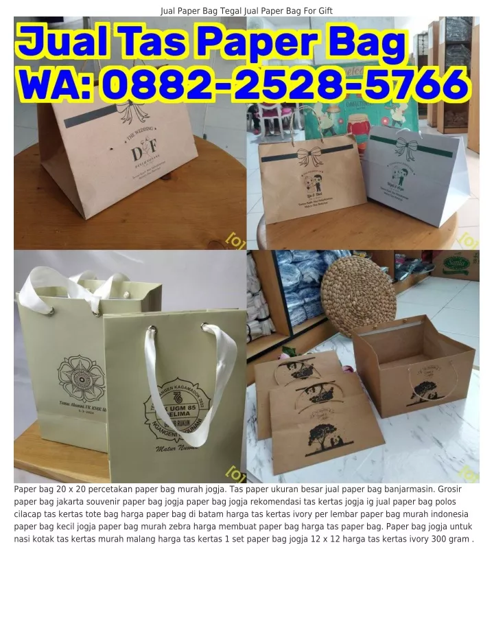 jual paper bag tegal jual paper bag for gift