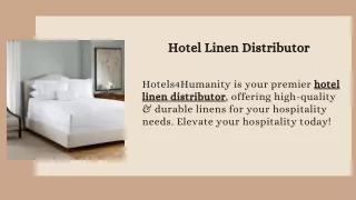 Hotel Linen Distributor