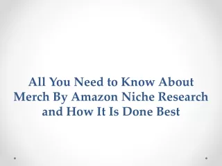 all you need to know about merch by amazon niche research and how it is done best