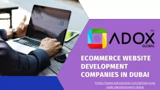 ecommerce website development companies in dubai