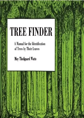 DOWNLOAD/PDF Tree Finder: A Manual for Identification of Trees by their Leaves (Eastern US) (Nature Study Guides)