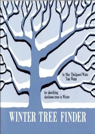 PDF_ Winter Tree Finder: A Manual for Identifying Deciduous Trees in Winter (Eastern US) (Nature Study Guides)