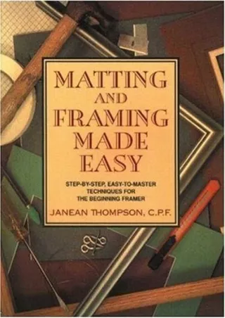 READ [PDF] Matting and Framing Made Easy