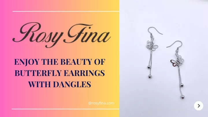 enjoy the beauty of butterfly earrings with