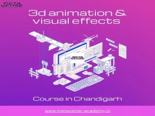 3d animation & visual effects course in chandigarh