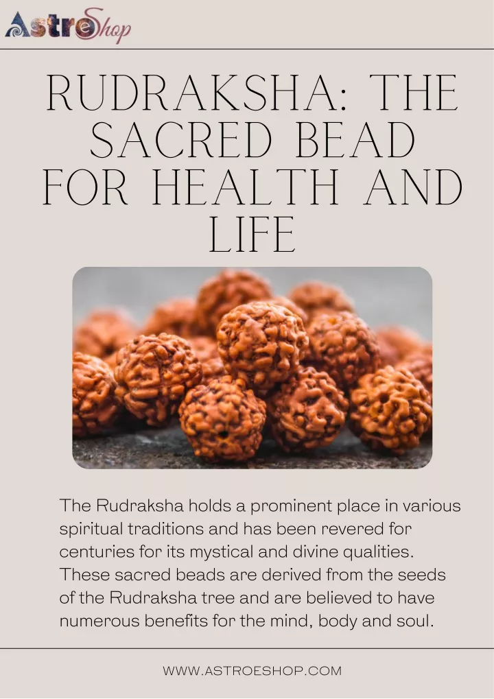 rudraksha the sacred bead for health and life