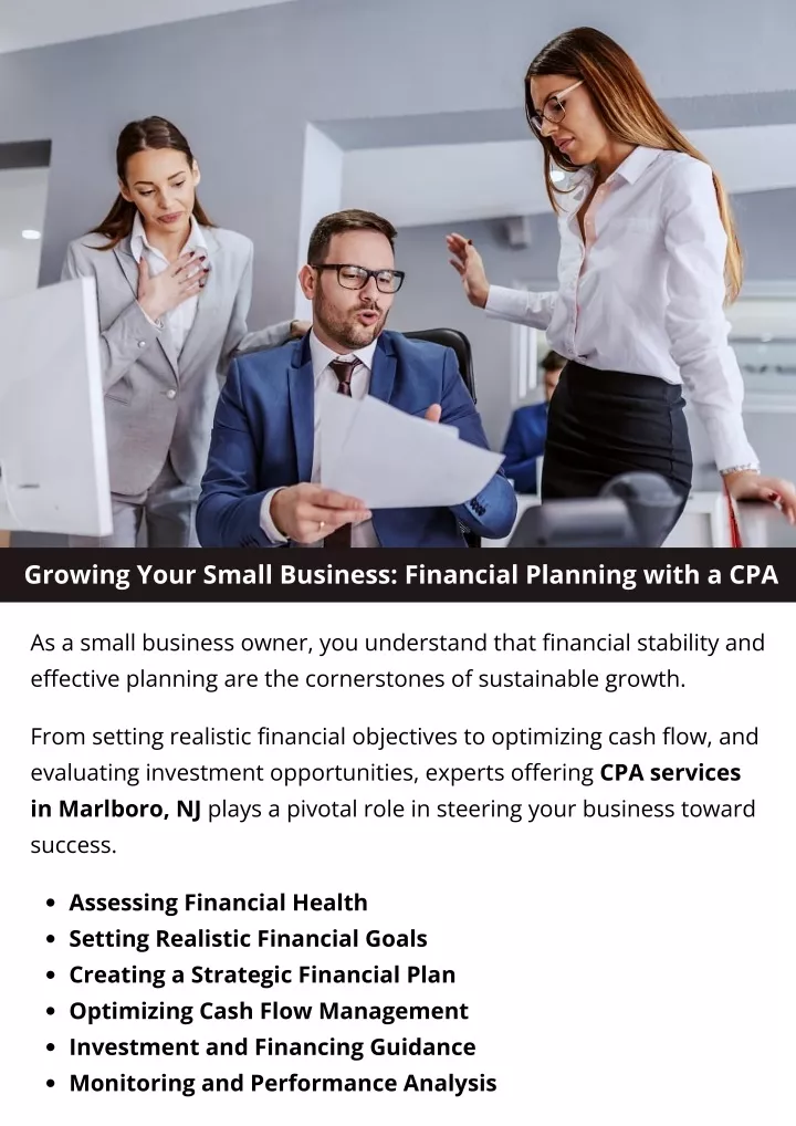 growing your small business financial planning