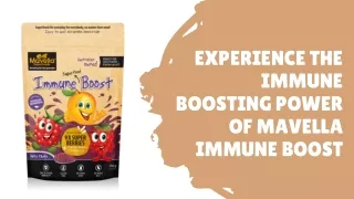 Mavella Immune Boost: Your Child's Shield of Wellness