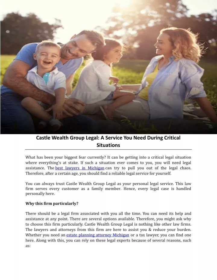 castle wealth group legal a service you need