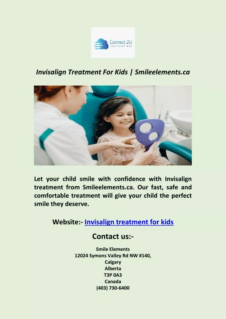 invisalign treatment for kids smileelements ca