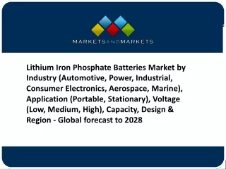 Lithium Iron Phosphate Batteries Market Growth Drivers & Opportunities