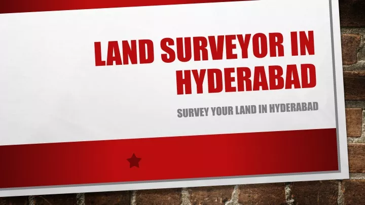 land surveyor in hyderabad