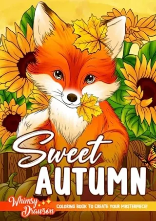 $PDF$/READ/DOWNLOAD Sweet Autumn: Fall Coloring Book For Adults with Charming Country Scenes, Beautiful Autumn Landscape
