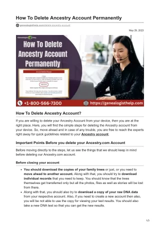 genealogisthelp.com-How To Delete Ancestry Account Permanently