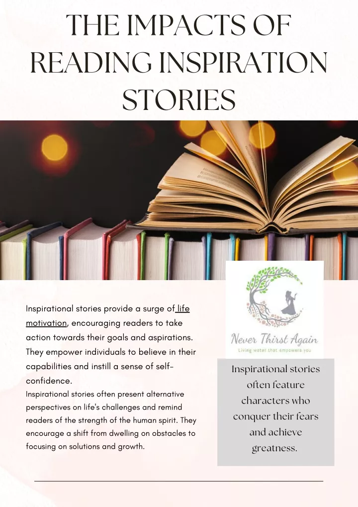 the impacts of reading inspiration stories