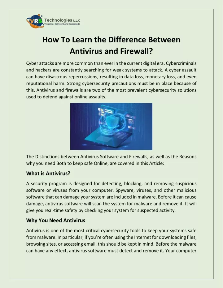 how to learn the difference between antivirus