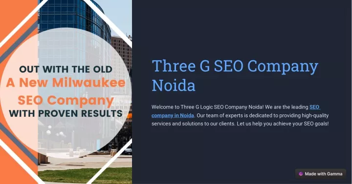 three g seo company noida