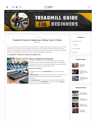 How to Use Treadmill