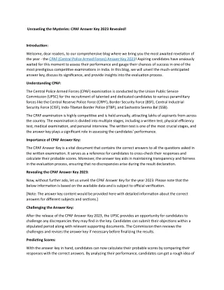 unraveling the mysteries cpaf answer key 2023