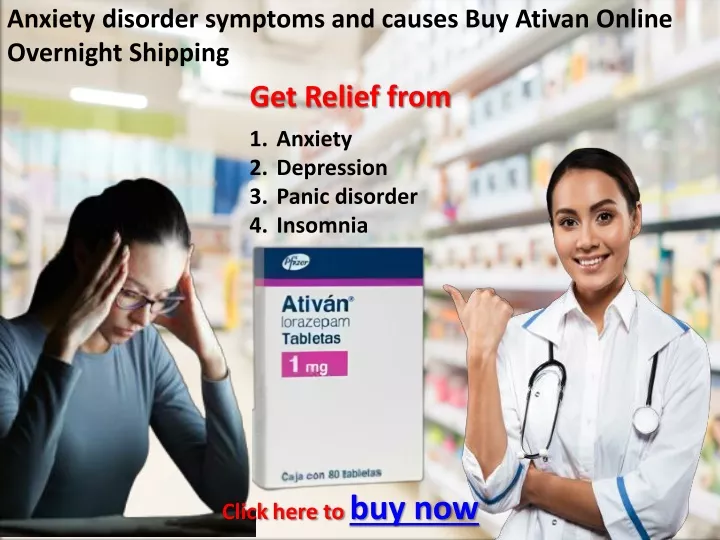 anxiety disorder symptoms and causes buy ativan