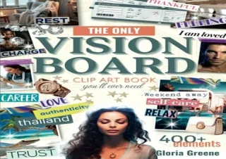 READ EBOOK (PDF) The Only Vision Board Clip Art Book You'll Ever Need: 400  Images, Photos