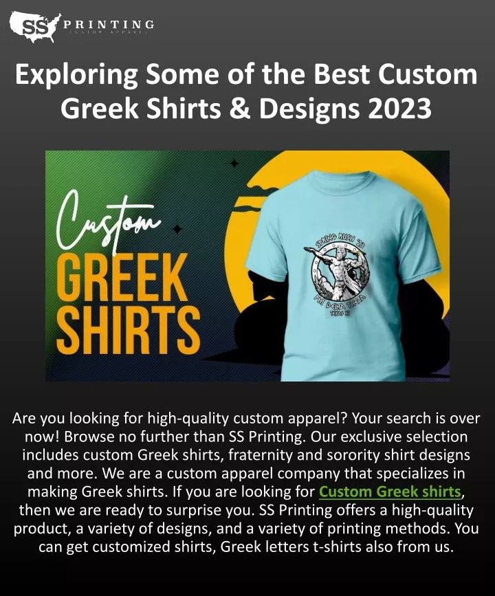 exploring some of the best custom greek shirts designs 2023