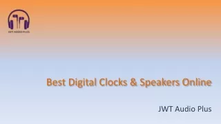 Best Digital Clocks & Speakers Online