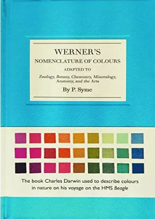 [READ DOWNLOAD] Werner's Nomenclature of Colours /anglais