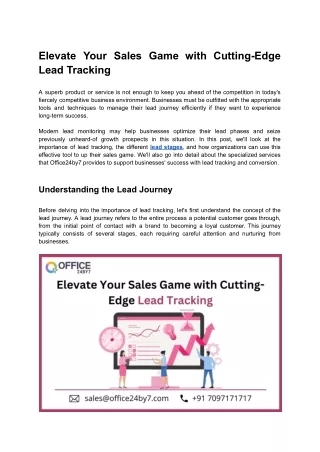 Elevate Your Sales Game with Cutting-Edge Lead Tracking