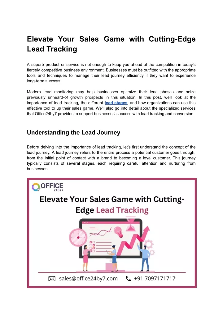 elevate your sales game with cutting edge lead