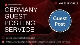 High DA of Guest Posting Sites in German
