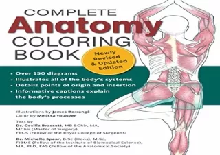 DOWNLOAD️ FREE (PDF) Complete Anatomy Coloring Book: Newly Revised and Updated Edition (IM