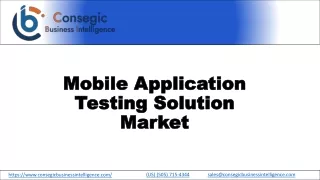 Mobile Application Testing Solution Market