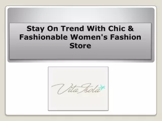 Elevate Your Wardrobe With Women's Fashion Online Shopping