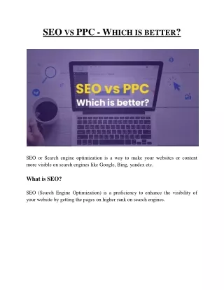 SEO vs PPC The Ultimate Guide to Choosing the Right Strategy for Your Business