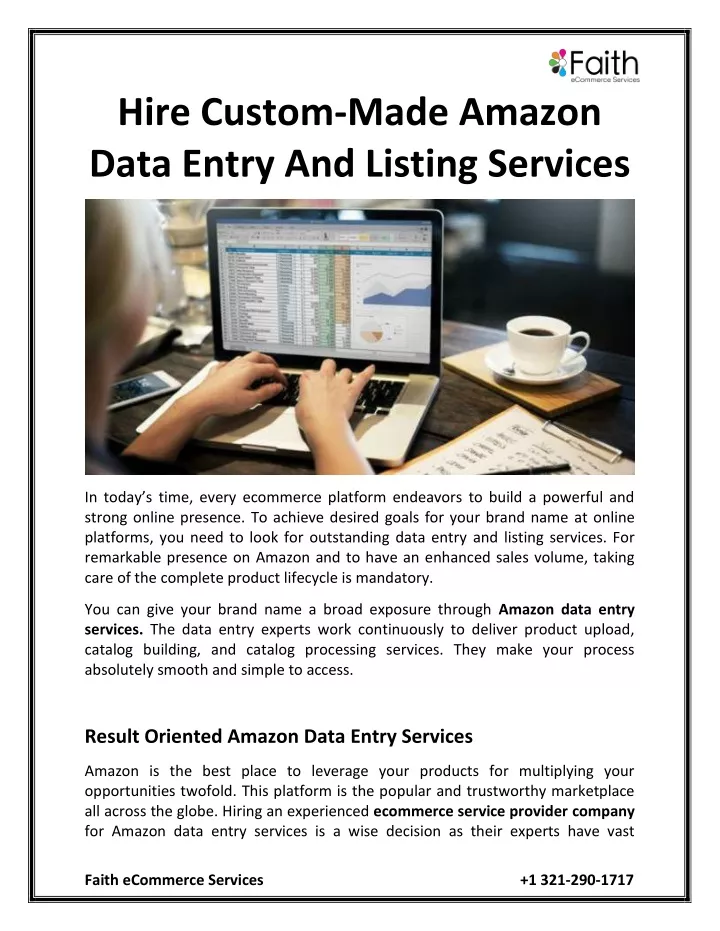 hire custom made amazon data entry and listing