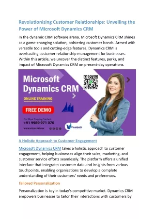 revolutionizing customer relationships unveiling